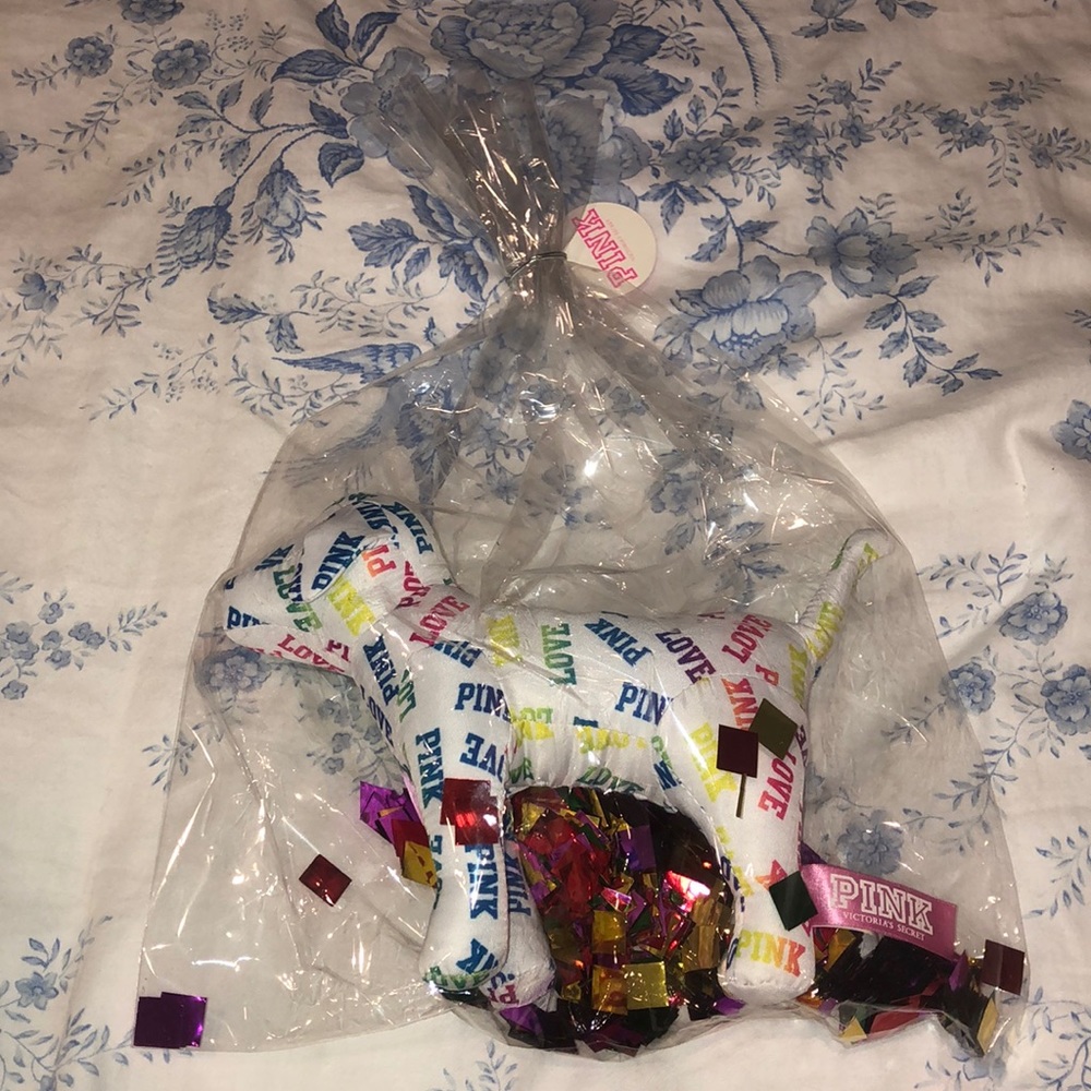 NWT Victoriaโs Secret PINK plush toy LIMITED